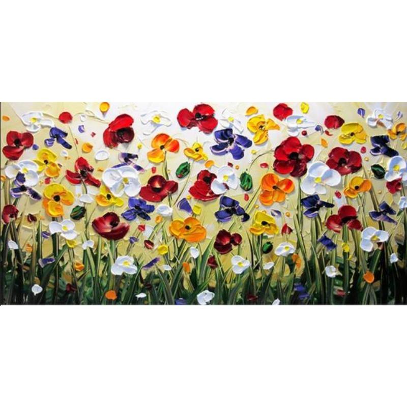 Абстрактные цветы, картина маслом на холсте, настенные художественные постеры и принты, настенные панно для гостиной, спальни, скандинавское искусство, домашний декор