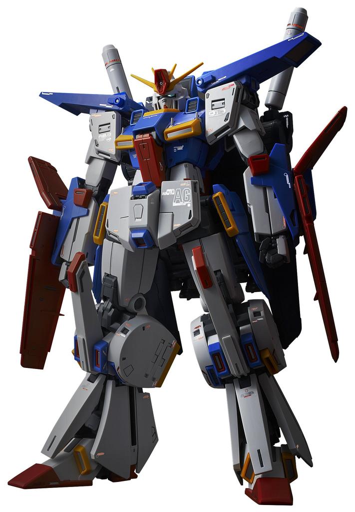 Пластиковая модель MG Mobile Suit Gundam ZZ Double Zeta Gundam масштаба Ver.Ka 1/100 с цветовой кодировкой
