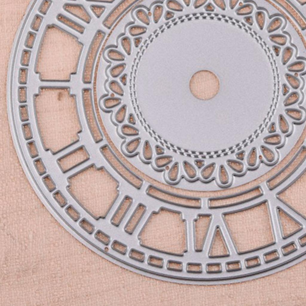 Часы Металлические Вырубки Трафареты для DIY Скрапбукинга Декоративное Тиснение Бумажные Карточки Шаблон Декор Вырубки