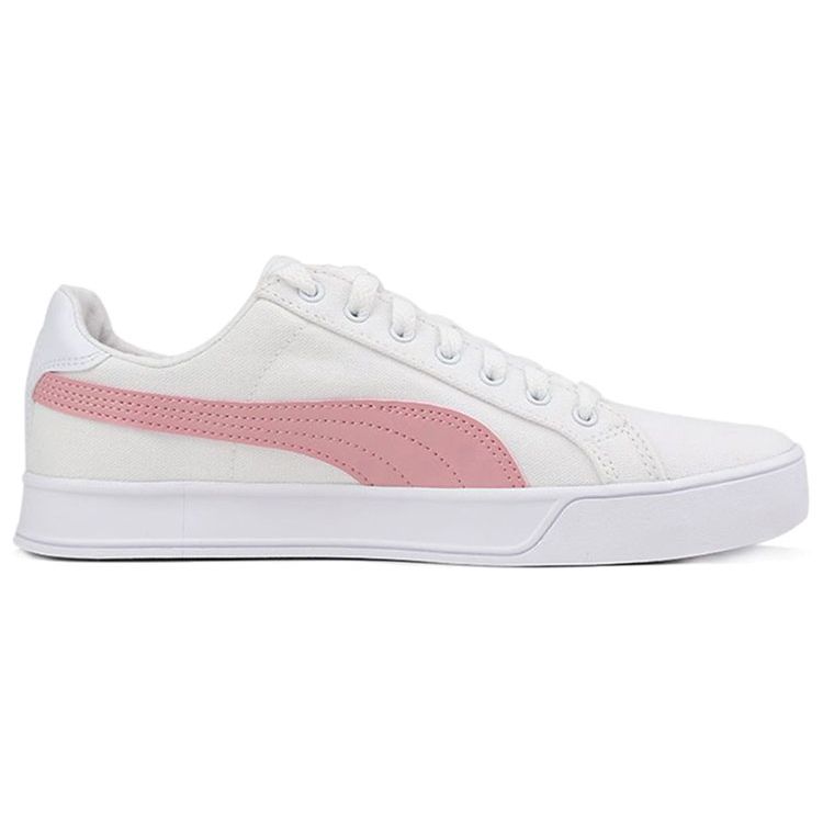 Puma Smash Vulc Canvas Удобные низкие кеды для скейтбординга Унисекс Кроссовки Розовый 374754-05