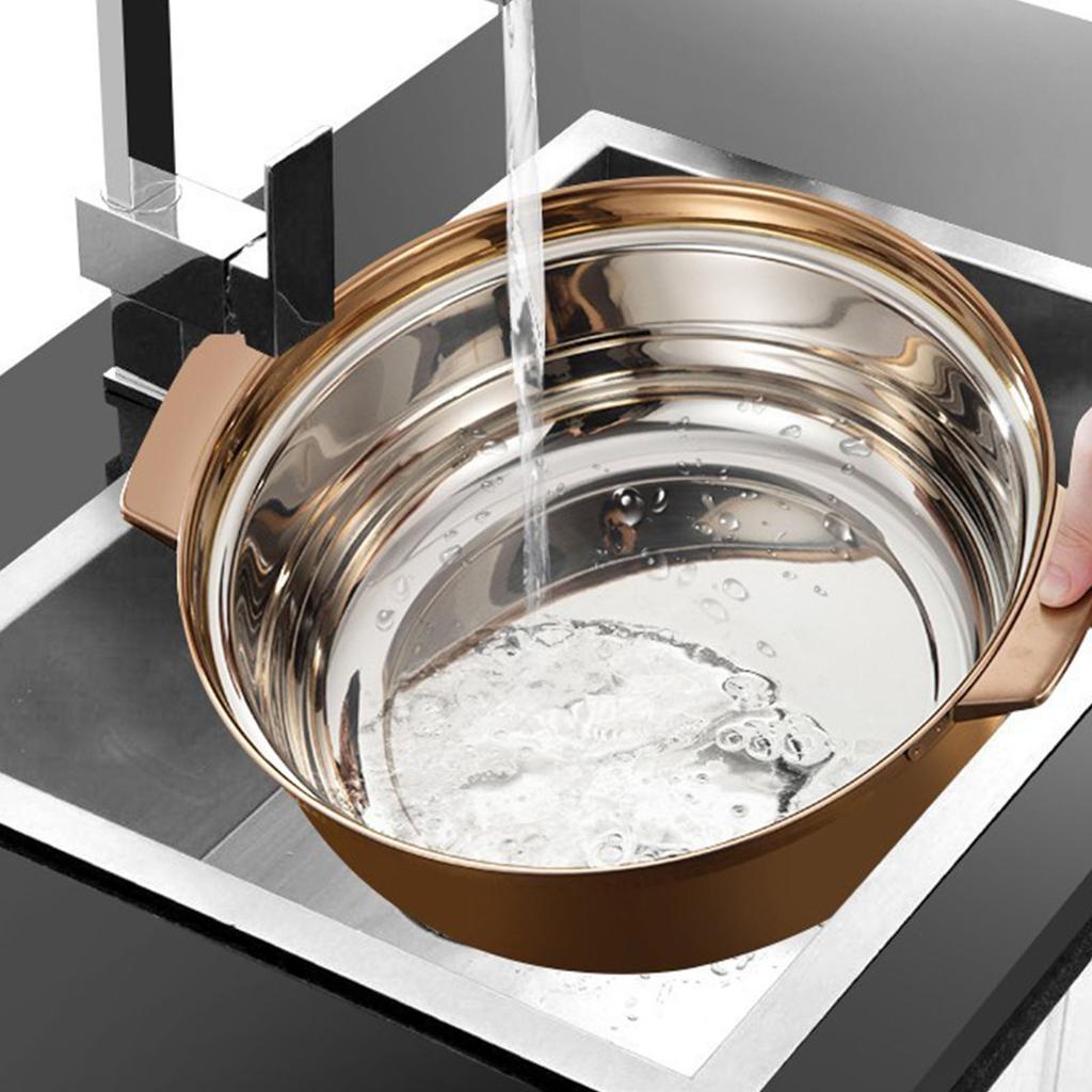 Soup Pot Stainless Steel Large Capacity Commercial Family Hot Pot Universal for Induction Cooker