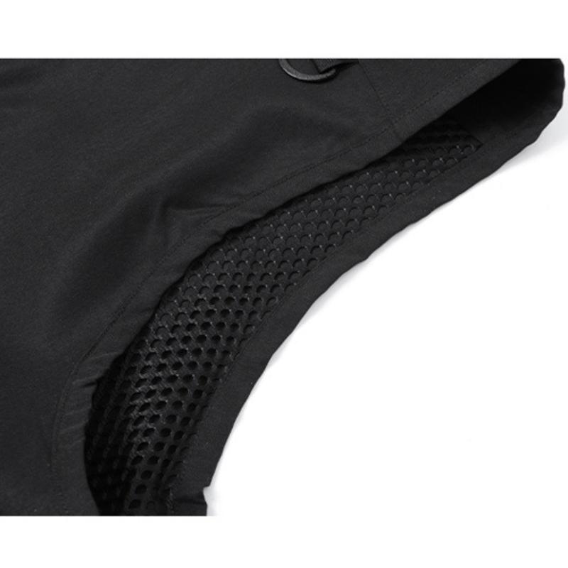 M-5XL Large Size Men's Solid Color Jacket Casual Coat Multi-pocket Sleeveless Vest Spring And Autumn Loose Vest Men's Clothing