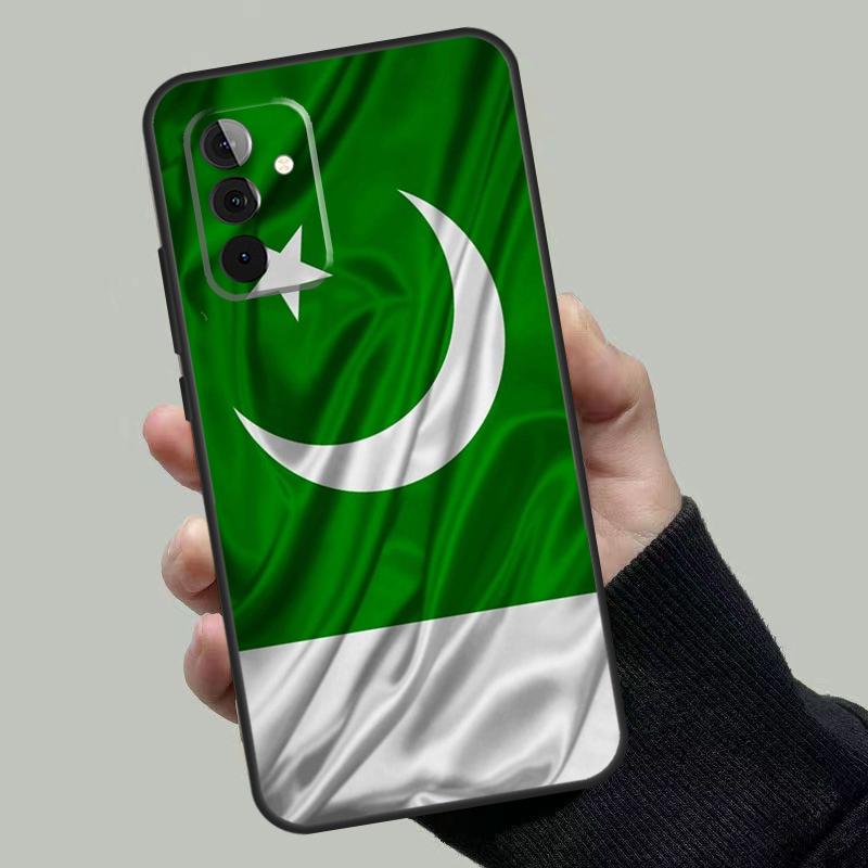 Чехол-баннер с флагом Пакистана для Samsung Galaxy A55 A35 A15 A52 A32 A12 A16 A26 A36 A56 A53 A33 A13 A14 A34 A54 A17