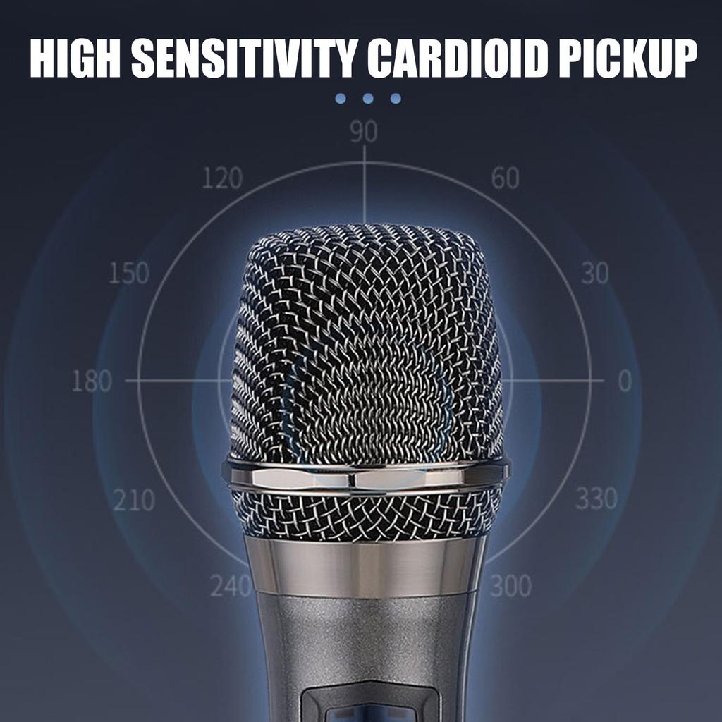 Перезаряжаемый беспроводной микрофон UHF, ручной беспроводной микрофон для караоке, свадьбы, диджея, вечеринки, выступления, церкви, использования в классе