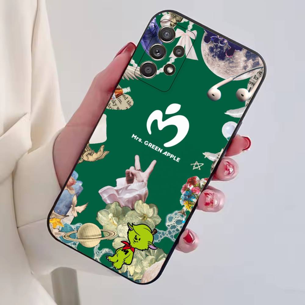 М-Миссис. GREEN APPL MGA Чехол для телефона Черный Силиконовый Мягкий Для Samsung S25,S24,S21,S22,S23,S30,Ultra,S20,Plus,Fe,Lite