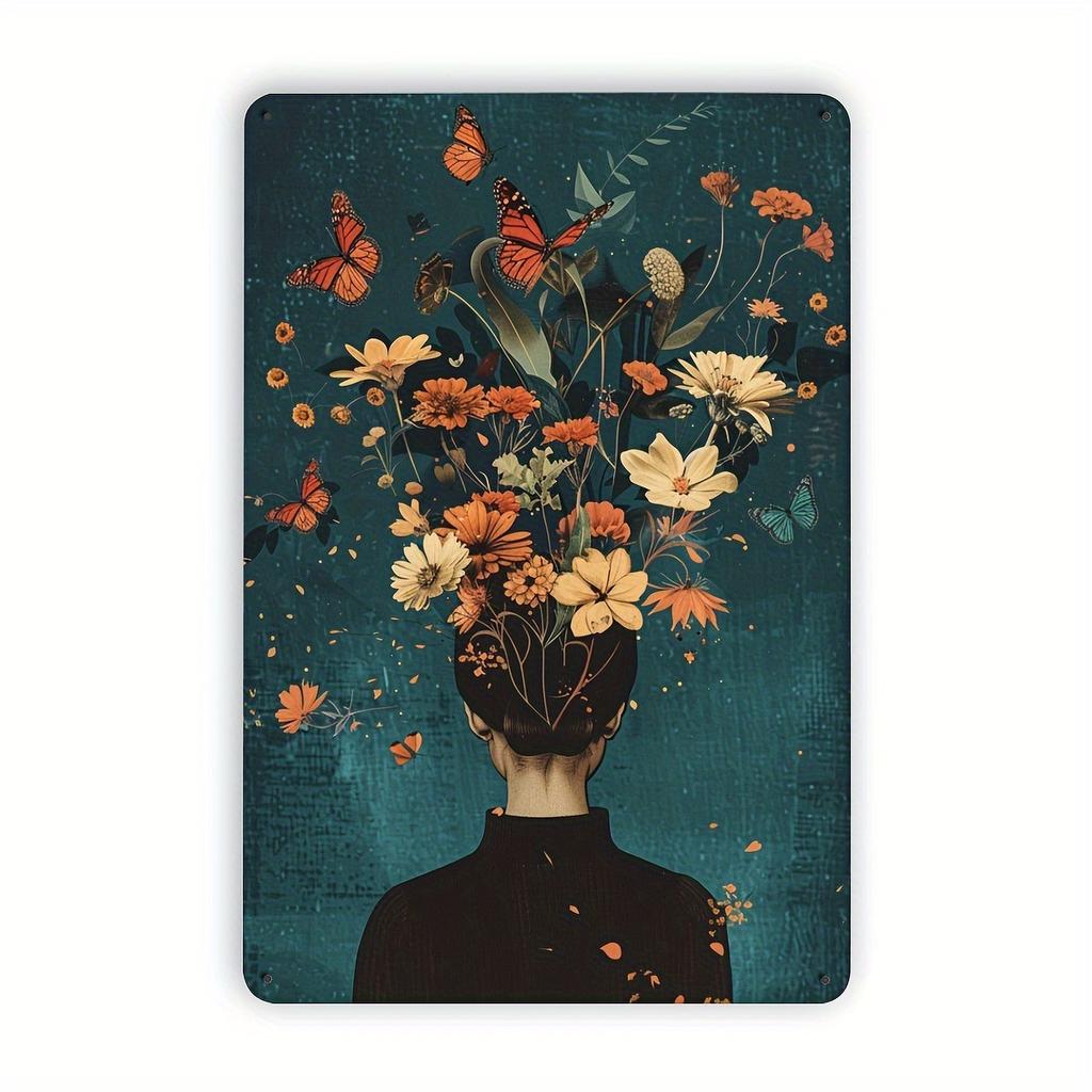 A Retro Cast Iron Poster Featuring a Cat Measuring X Inches Adds a Humorous Touch to Your Wall Decor ItS Perfect for Bo