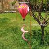 1PC Rainbow Hot Air Balloon Wind Spinner-suitable for Garden, Home, Office, Christmas and Party Decoration /garden Accessories