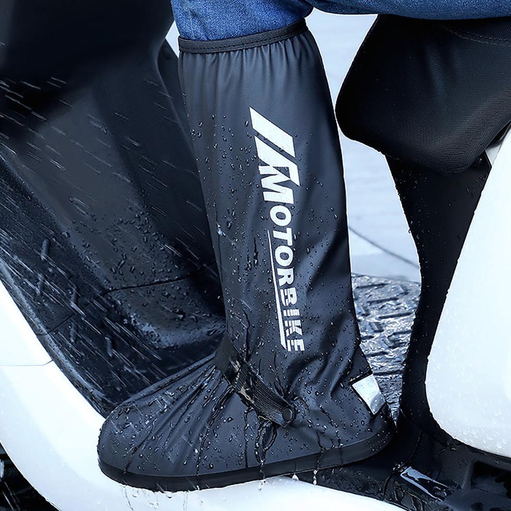 Водонепроницаемые бахилы из ПВХ с высокой трубкой, многоразовые бахилы для дождевых сапог с отражателем