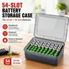 AA AAA Battery Storage Case 30 Slots Portable Waterproof Battery Organizer Box for Size 5 Size 7 Cells Dustproof Shockproof