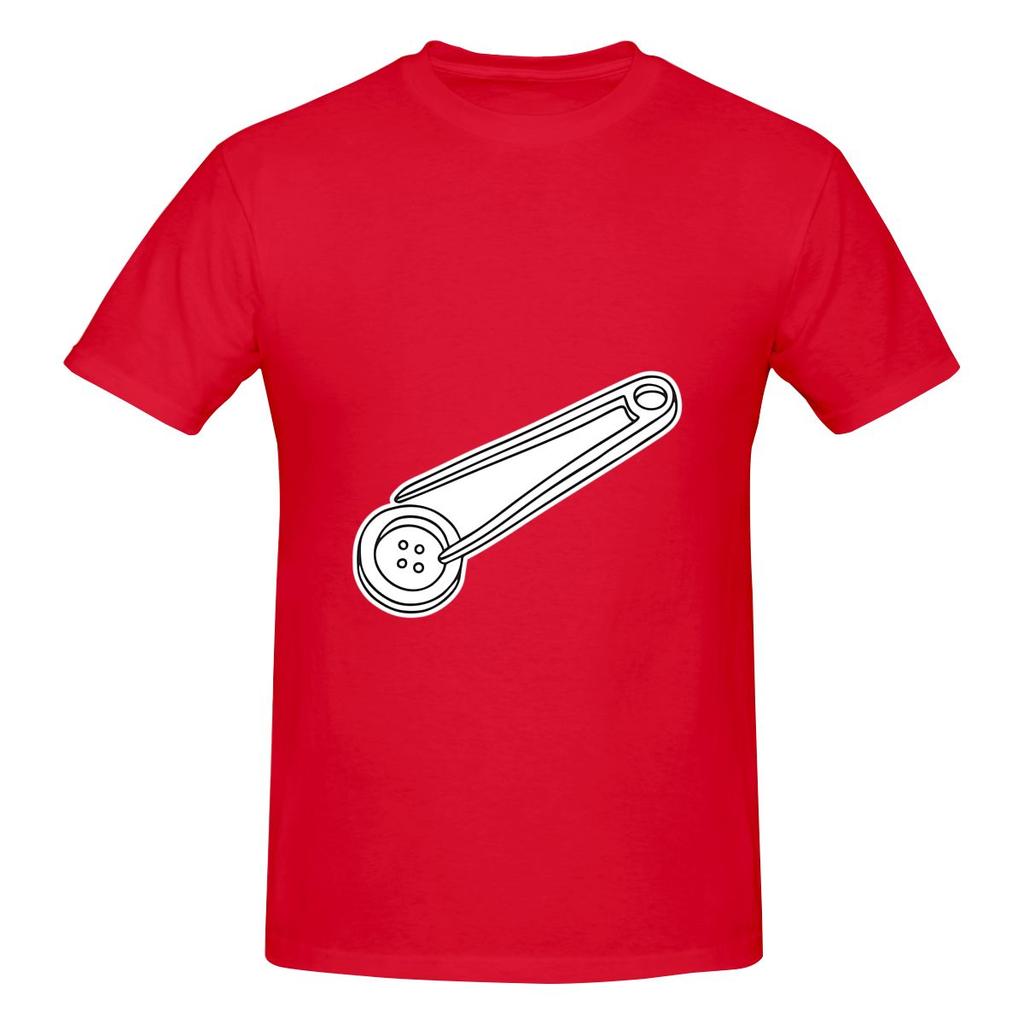Tweezers Used For Picking Button Drapey Tshirt Retro Trendy Brand Morandi Colors Shirt