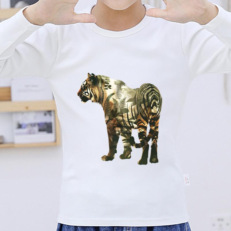 Forest Tiger Custom Iron-On Нашивки Высококачественные Наклейки Футболка Diy Термоперенос Parches Ropa Iron On Transfer