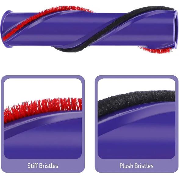 Direct Drive Carbon Fiber Floor Brush Roll Bar Replacement for DYSON V8 Cordless Cleaner Head Brush 967485-01 Part
