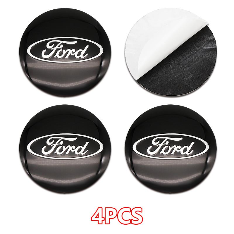 4Pcs 56 60 65mm ABS Wheel Center Hub Cap Badge For Ford Focus Fiesta Ranger Mondeo Kuga Mustang Auto Exterior Tuning Accessory