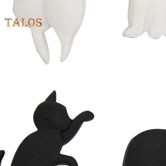 6 шт., зажимы для чайных пакетиков, пищевые термостойкие многоразовые силиконовые держатели для чайных пакетиков в форме кошки, маркеры для напитков