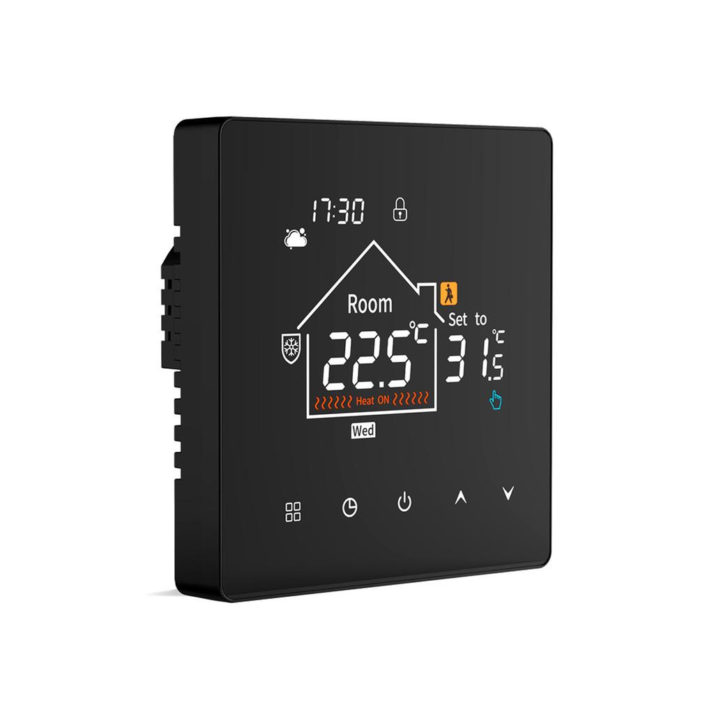 Smart Thermostat Electric Heating System Programmable Floor Temperature Controller for Home No Wireless Fidelity
