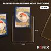 Protège-cartes - KONIX - Hard Sleeves - 25 pochettes - Compatible Magic The Gathering, Pokémon - Transparent