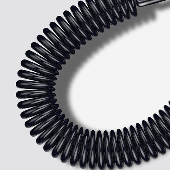 Витой кабель USB-USB C, выдвижной шнур автомобильного зарядного устройства для IPhone, Android, передача данных, пружинный дизайн, кабель для быстрой зарядки 5А