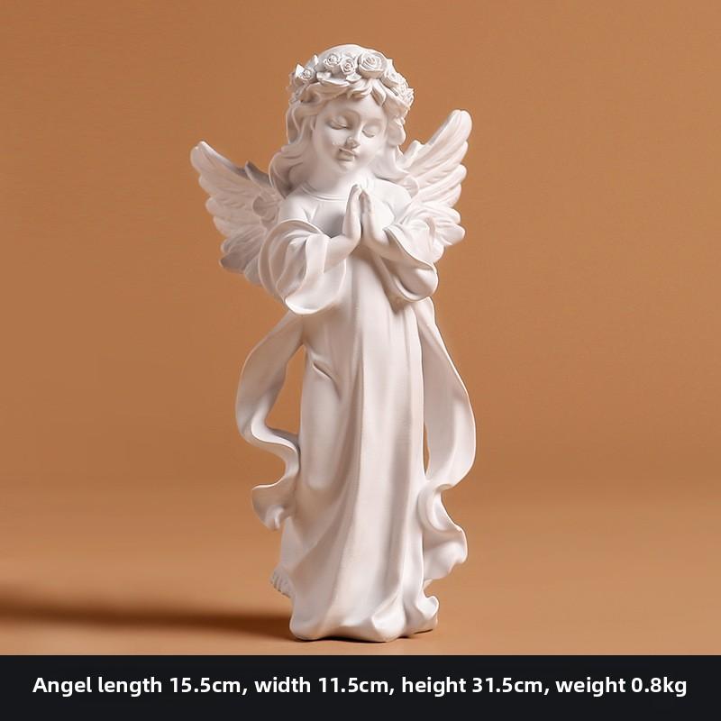 Ангел Алиса Маленькая девочка Статуя Смолы Поделки Настольный Декор Для Дома Украшения