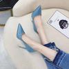 Fashion New Discounted Women's Shoes with Thin Heels Pointed Tips Fashionable and Casual High Heels Dance and Wedding Shoes High Heels