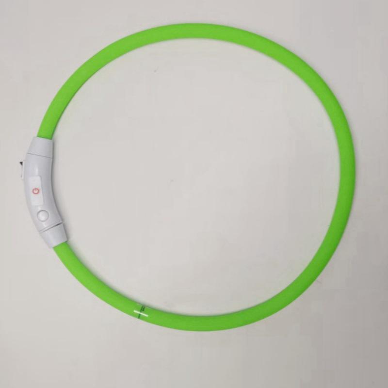 USB Rechargeable LED Dog Collar with Type C Port for Night Visibility