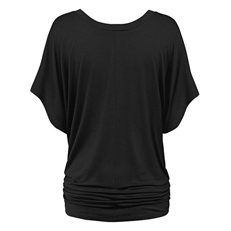 Классическая повседневная блузка с рукавами «летучая мышь» больших размеров с V-образным вырезом и коротким рукавом розового и серого цвета, свободная футболка, пуловер, топы, женские летние футболки