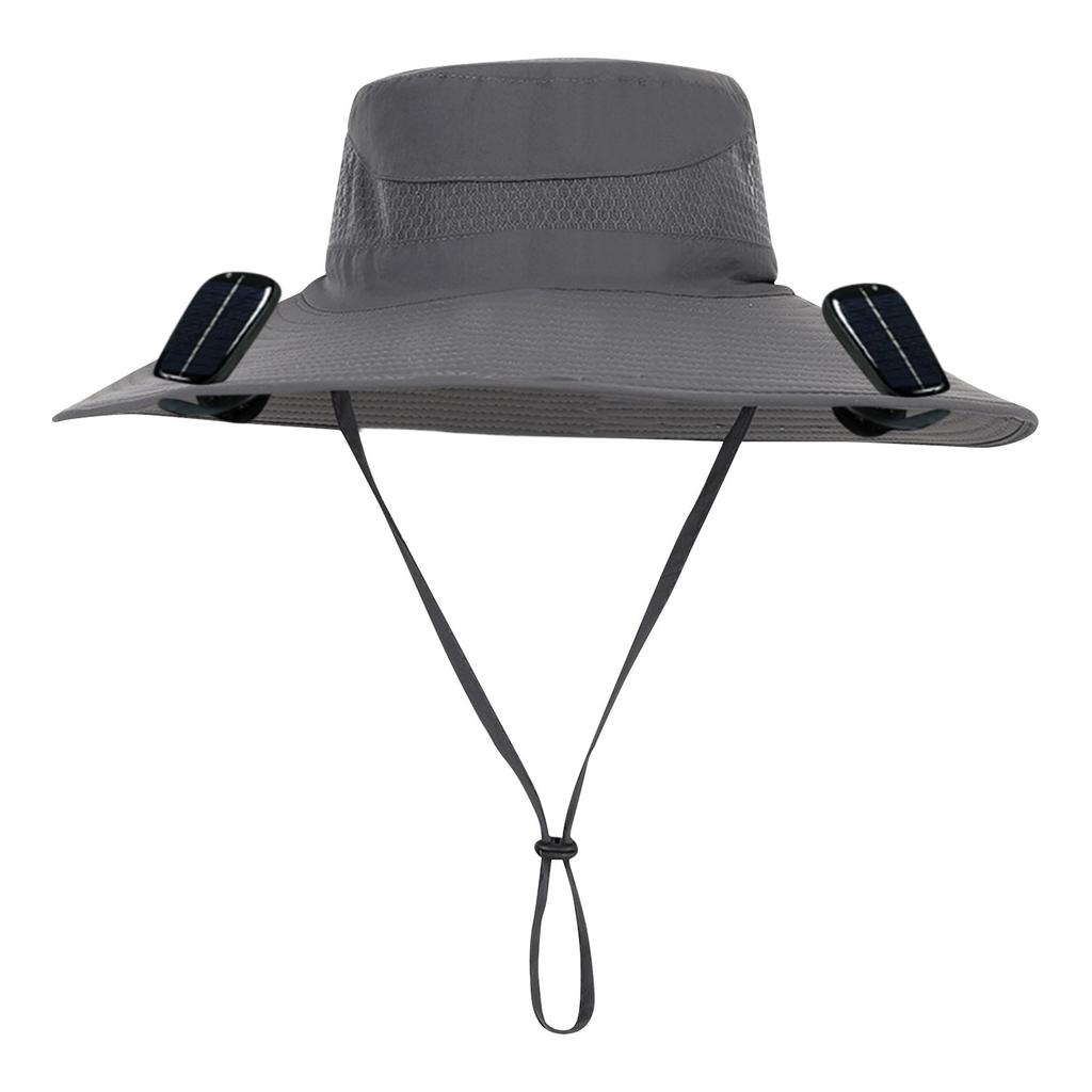 Солнечная шляпа с широким краем для рыбалки на открытом воздухе - солнечная и USB-зарядка, солнцезащитная шляпа от солнца с вентилятором, солнечная шляпа с вентилятором для летнего кемпинга на открытом воздухе, пляжа