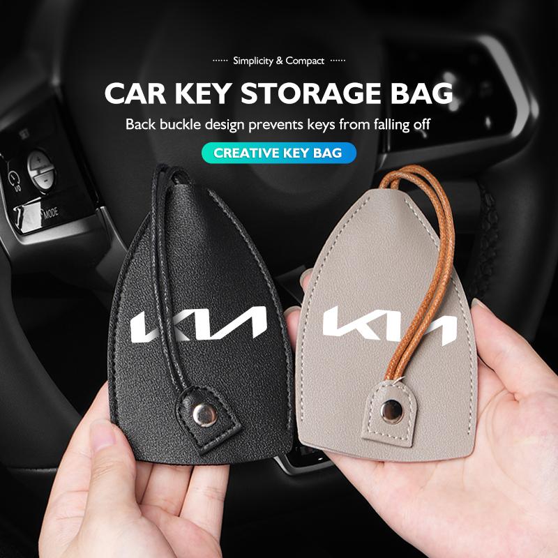 Multifunction Car Key Scratch Protective Case Keys Storage Holder Auto Accessories For KIA Stinger Optima Cerato Soul Venga lqrd40