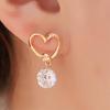 Women Ear Jewelry Heart Shaped Earrings Eardrop Stud Earring Gifts