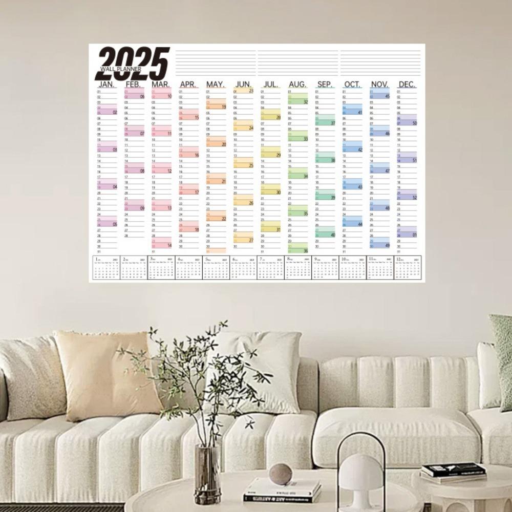 Настенный планинг-календарь, бумажный планер-лист, новый планер, цифровые расписания, дом, офис