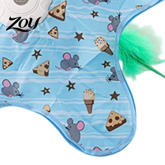 Independent Play Toys for Kittens Interactive Cat Toy, Rechargeable Automatic Feather Wand with Motion Sensor, Star Replacement Accessories Shape Hide