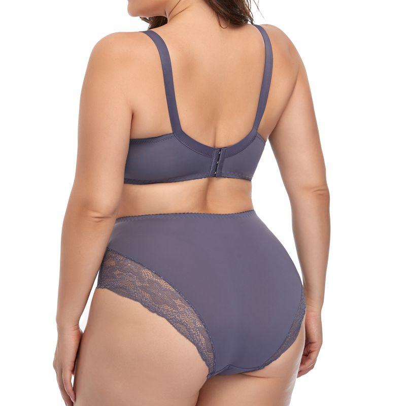 Кружевное нижнее белье с цветочным принтом для женщин, комплект с бюстгальтером больших размеров, чашка D, XL, 2XL, 3XL, 4XL, 5XL, 6XL, бюстгальтеры с полной чашкой и ультратонкие трусы