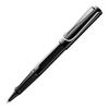 Ручка-роллер LAMY safari, блестящая черная, Черная, Эргономичная зона захвата, Средняя толщина линии, Удобна для длительного письма, Прочный пластик ASA, Роллер