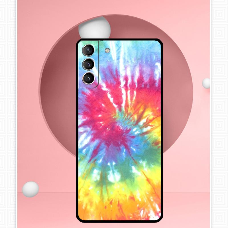 Trippy Tie Dye Hippie Art Case For Samsung Galaxy S22 S23 S24 Ultra Note 20 10 S8 S9 S10 Plus S21 S20 FE Soft Cover