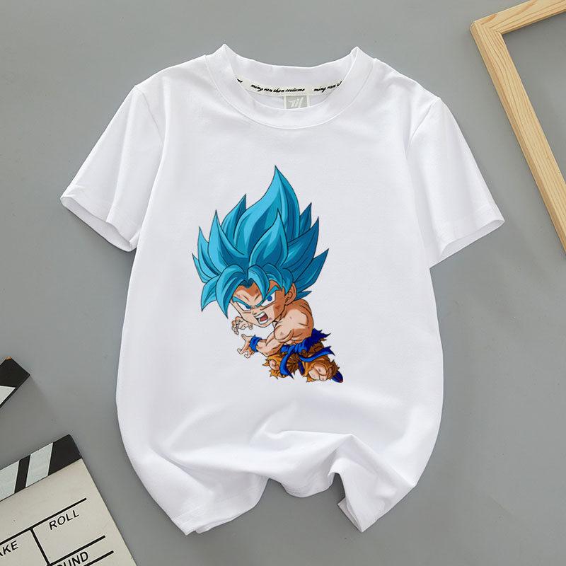 Seven Dragon Ball Shortsleeved Tshirt  Male Super Saiyan Goku Beegita  Childrens  Adults Summer HalfSleeve Shirt