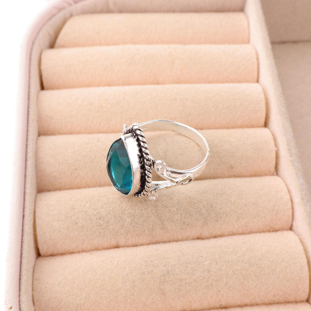 Apatite Handmade Silver Jewelry, 925 Sterling Silver Ring, Handmade Beautiful Gemstone Jewelry, Apatite Ring For Her