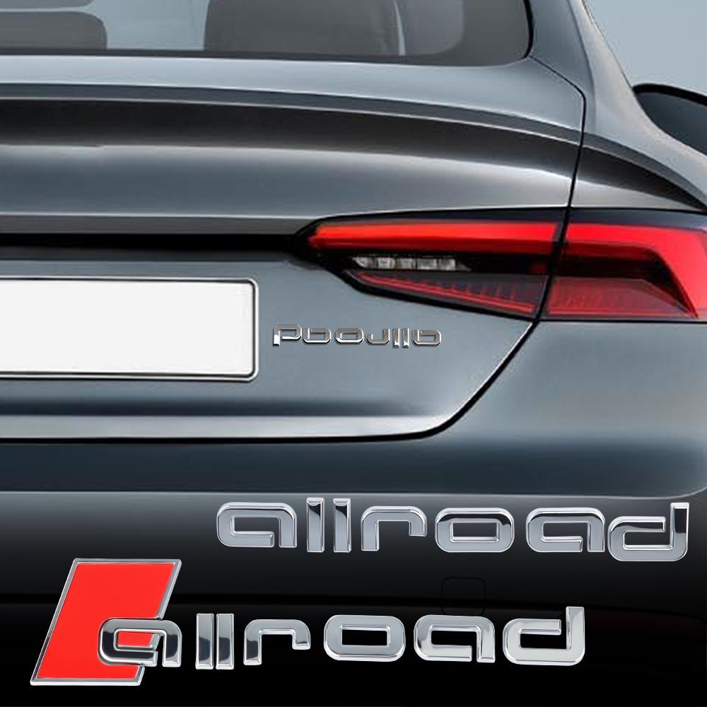 3D ABS Logo Allroad Emblem Letters Car Trunk Badge For qwe12 A6 Allroad C5 C7 C6 C8 A3 B8 B5 B6 Q7 Allroad Sticker Accessories