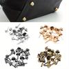 20pcs/lot Metal Feet Rivets Studs Pierced For Purse Handbag Leather Crafts Punk Jewelry Making Rivets Bag Accessories