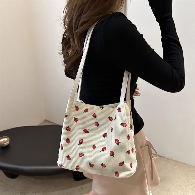 Простая и модная большая сумка-тоут женская сумка 2024 года, новая летняя сумка для поездок на работу, повседневная простая сумка через плечо для женщин