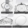 OLEVS 5575 Roman Set Diamond Британские часы Светящиеся женские часы в подарочной упаковке