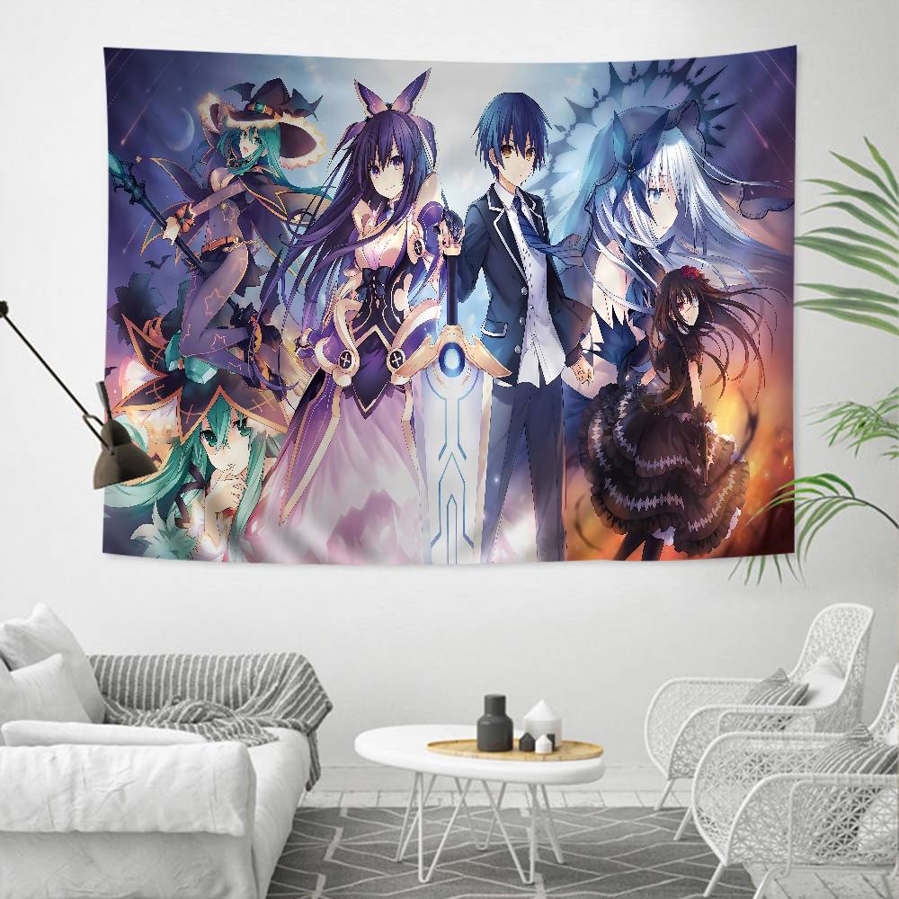 Date A Live DIY Настенный Гобелен Искусство Научная Фантастика Комната Домашний Декор Настенное Искусство Декор