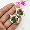 Серьги ручной работы с драгоценными камнями перидот, серьги из цельного серебра 925 пробы, серьги с уникальным дизайном