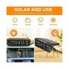 Wireless Solar TPMS LCD Car Tire Pressure Monitoring System with 4 External Sensors Solar Automatic