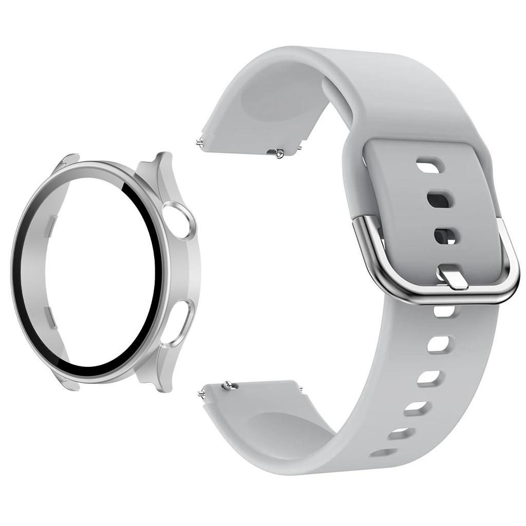 Silicone Strap & PC Case + Tempered Glass for Xiaomi Watch 5 Full Shell Screen Protector Bumper Cover Strap Smart Accessorie Set