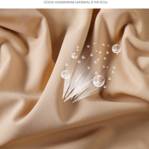 Breathable Mesh Mid-Waist No Trace Abdominal Slimming Pants Small Tummy Slimming Thin Ice Silk Body Shaping Panties