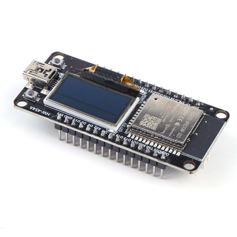 ESP32 ESP--32 Плата разработки WIFI BT с 0,96-дюймовым OLED-экраном Желто-синий дисплей