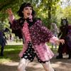 Костюм для косплея Монстер Хай Улала с полиэфирной тканью для фанатов аниме