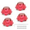 4 шт. 3-дюймовые колпаки ступицы колеса, крышки из алюминиевого сплава 7PP601149A, сменный аксессуар, красный