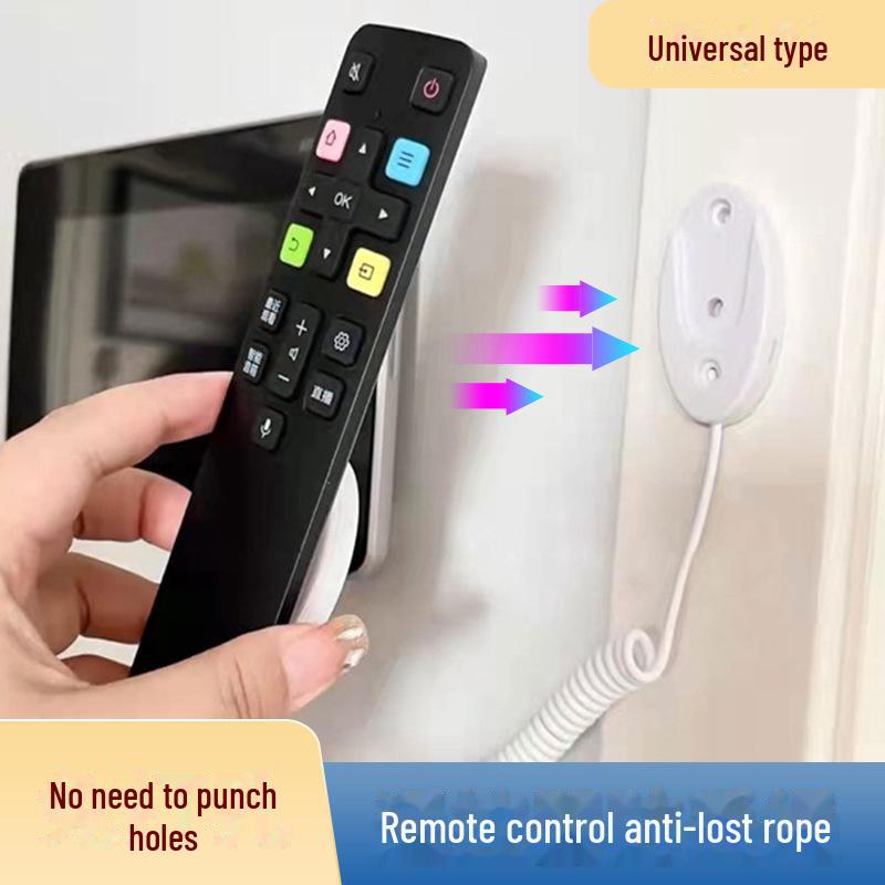 Настенный магнитный держатель пульта дистанционного управления с защитой от кражи и тросом, предотвращающим потерю