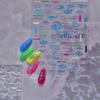 Shiny Blowing Bubble Nail Decorations Stickers 5D Shell Light Love Cat Bubble Transfer Slider Sticker DIY Manicure Decals