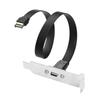 SinLoon USB 3.1 Type C Удлинительный кабель 10 Гбит/с Type E 20-контактный Штекер на USB C Разъем Женский Панельный Адаптер 30 см